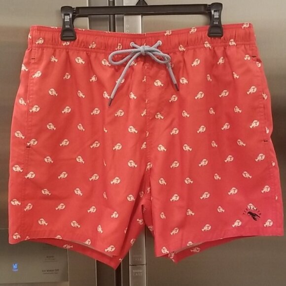 💕TED BAKER💕 Nippy Lobster Print Swim Shorts RED - Picture 10 of 16